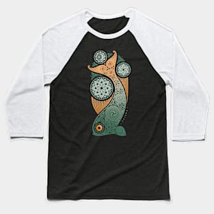 UNDERWATER. CELTIC FISH. Baseball T-Shirt